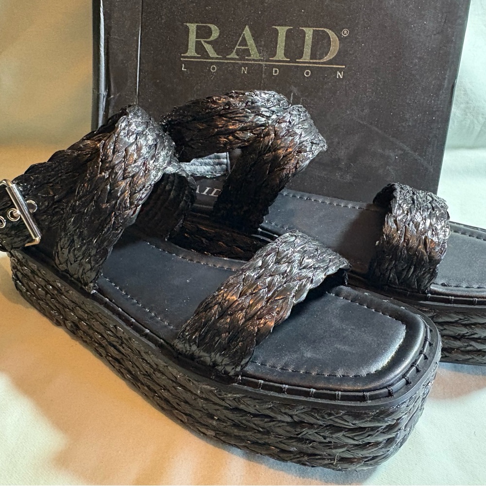 Women's Black Platform Sandals